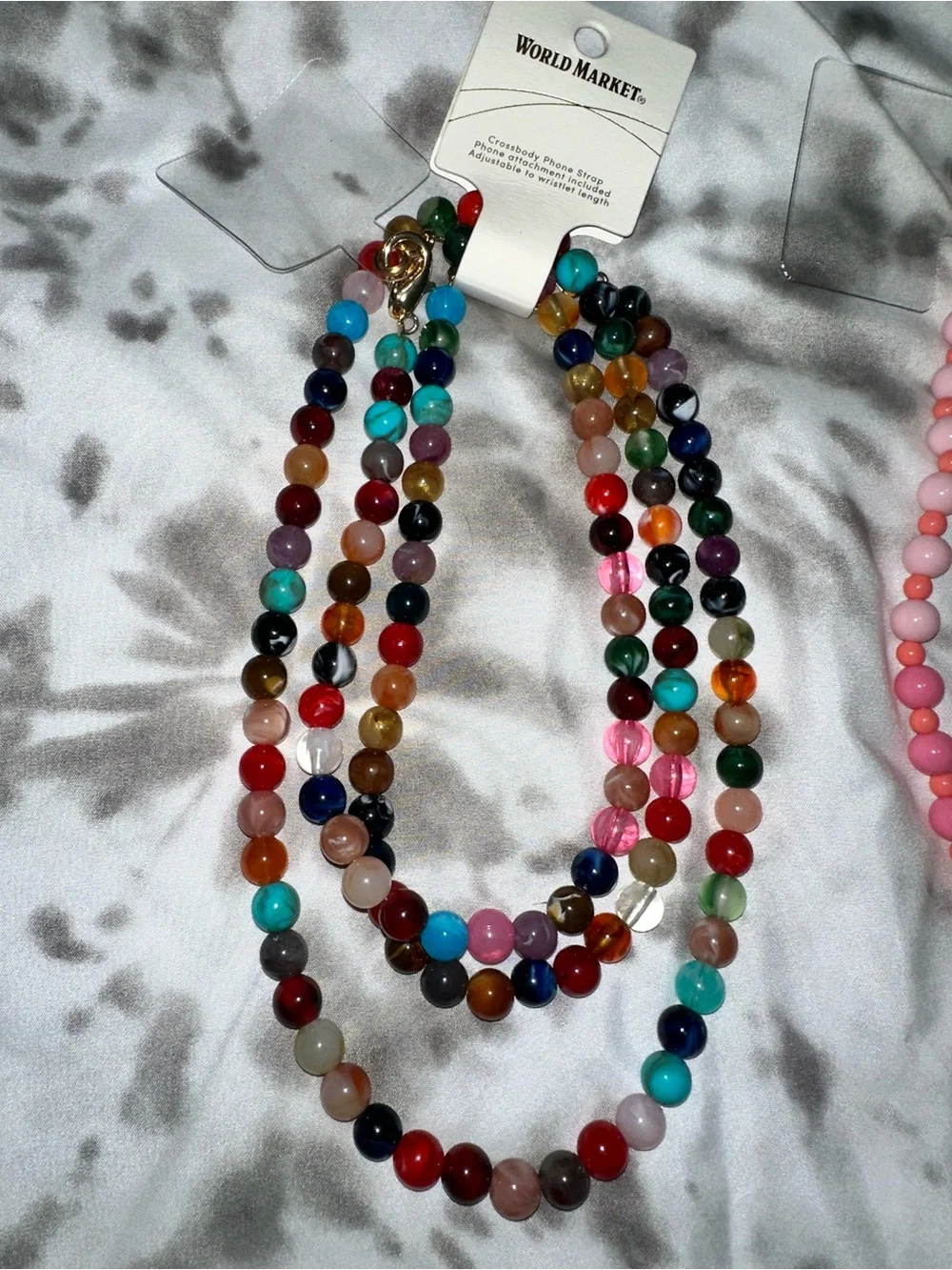 2 World Market Beaded Phone Straps